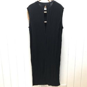 Black midi dress